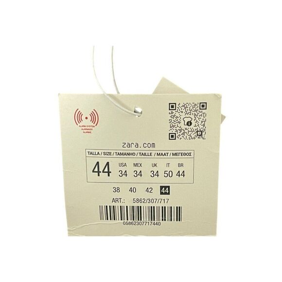 Zara Origins Mens Jeans EU 44 US 34 Brown Cotton Denim Straight Leg 5862/307 NWT - Picture 5 of 9